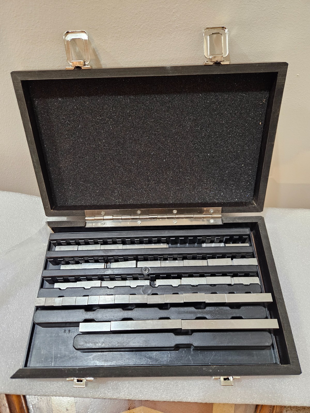 Partial set of HFS Gage Block set- 78 out of 81 gage blocks