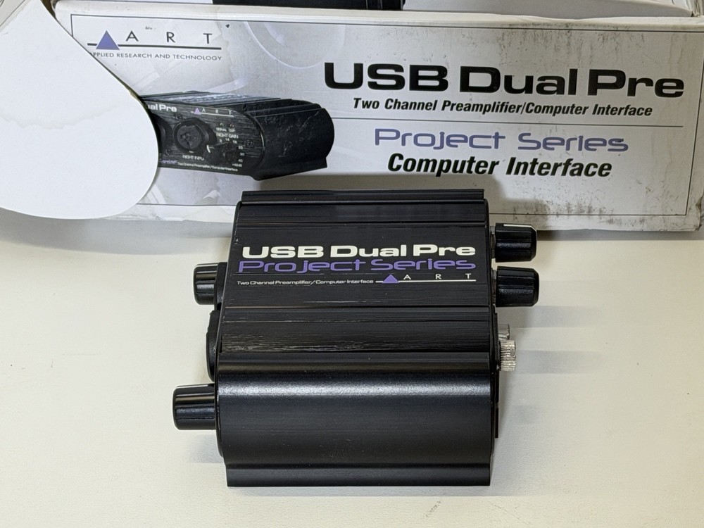 ART USB Dual Pre Project Series 2-Channel Preamp w/ Software & USB Cable