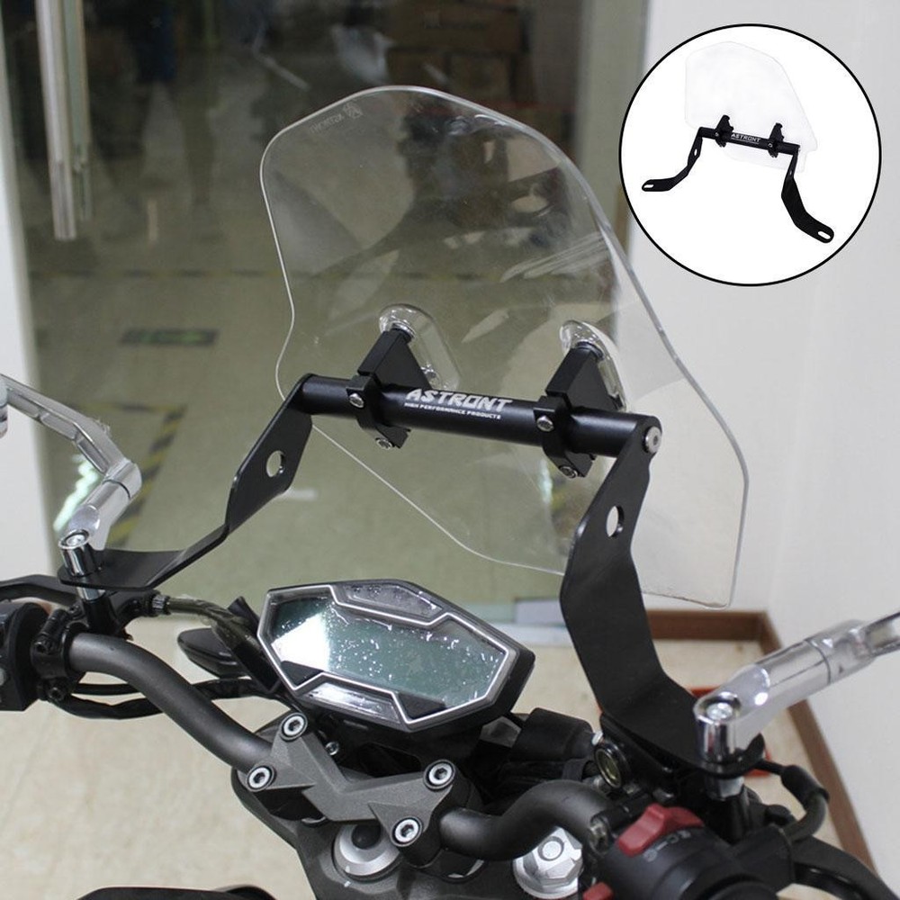 Universal Scooter Motorcycle Clear Windshield Windscreen,