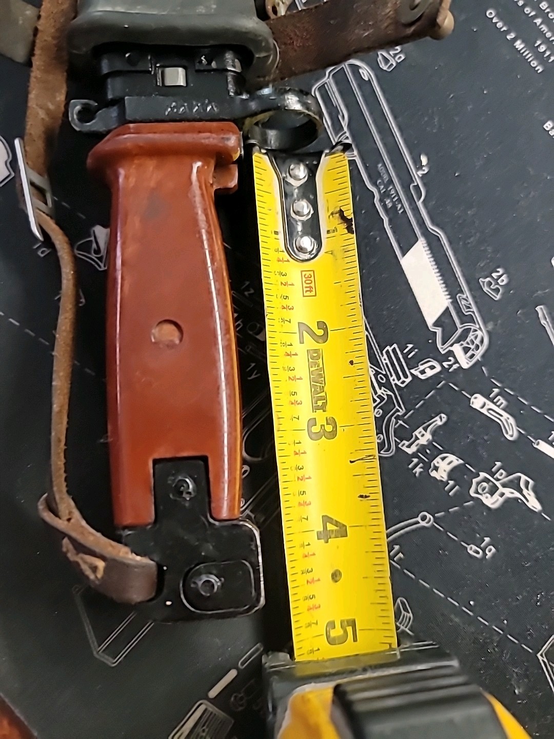 Type 2 Bayonet Polish Good Condition w/ matching sheath cold war