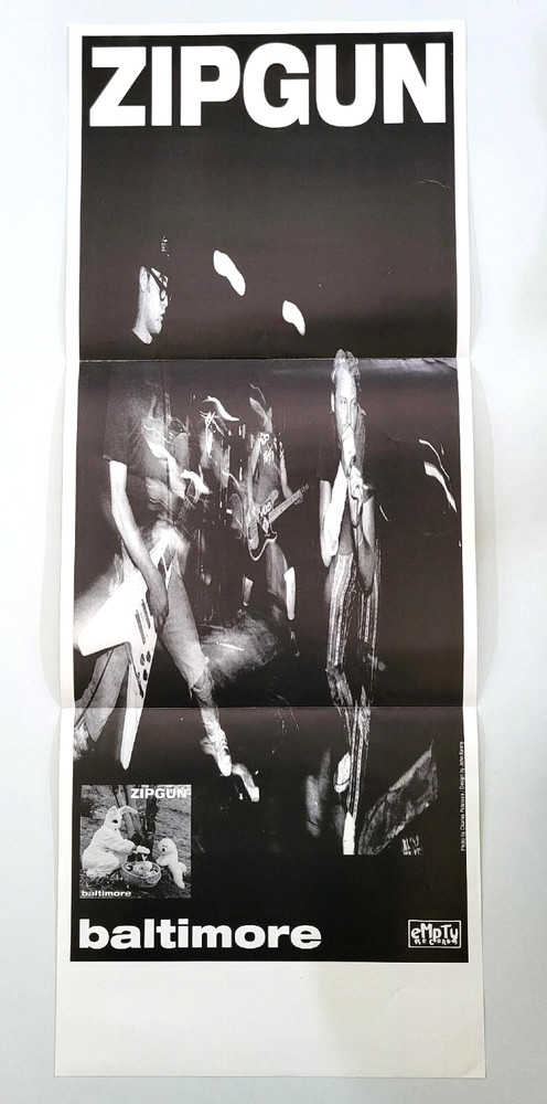 ZIPGUN – Baltimore POSTER (Empty Records, 1993) PROMO