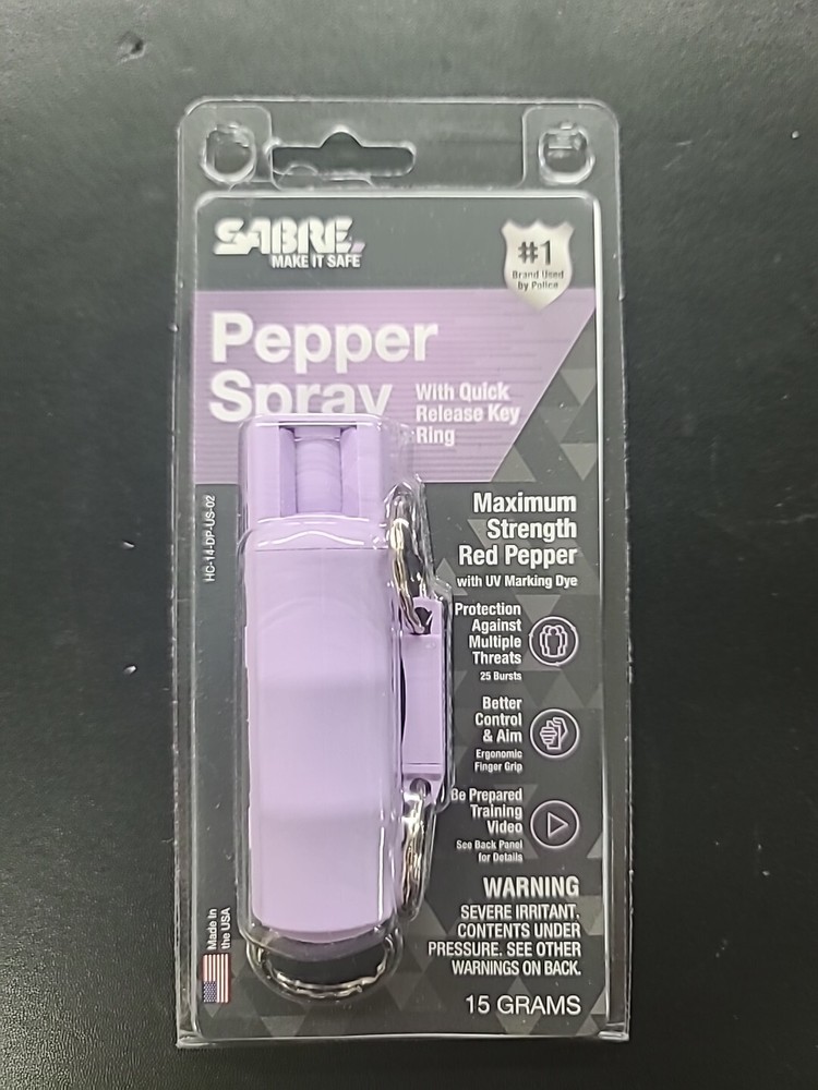 Sabre Pepper Spray With Quick-Release Key Ring For Fast Access From Your Keys