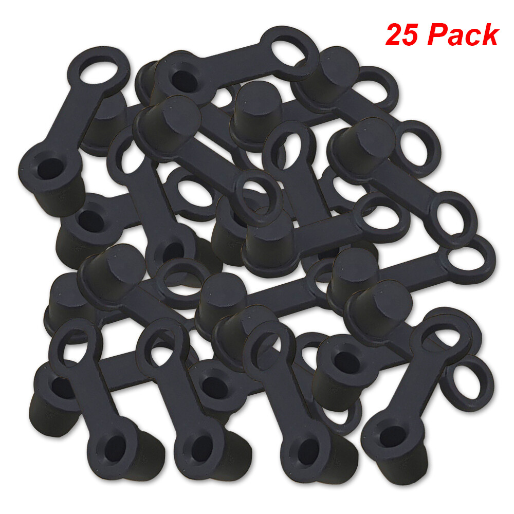 25Pack Brake Bleeder Screw Caps Grease Zerk Fitting Cap Rubber Dust Cover NEW