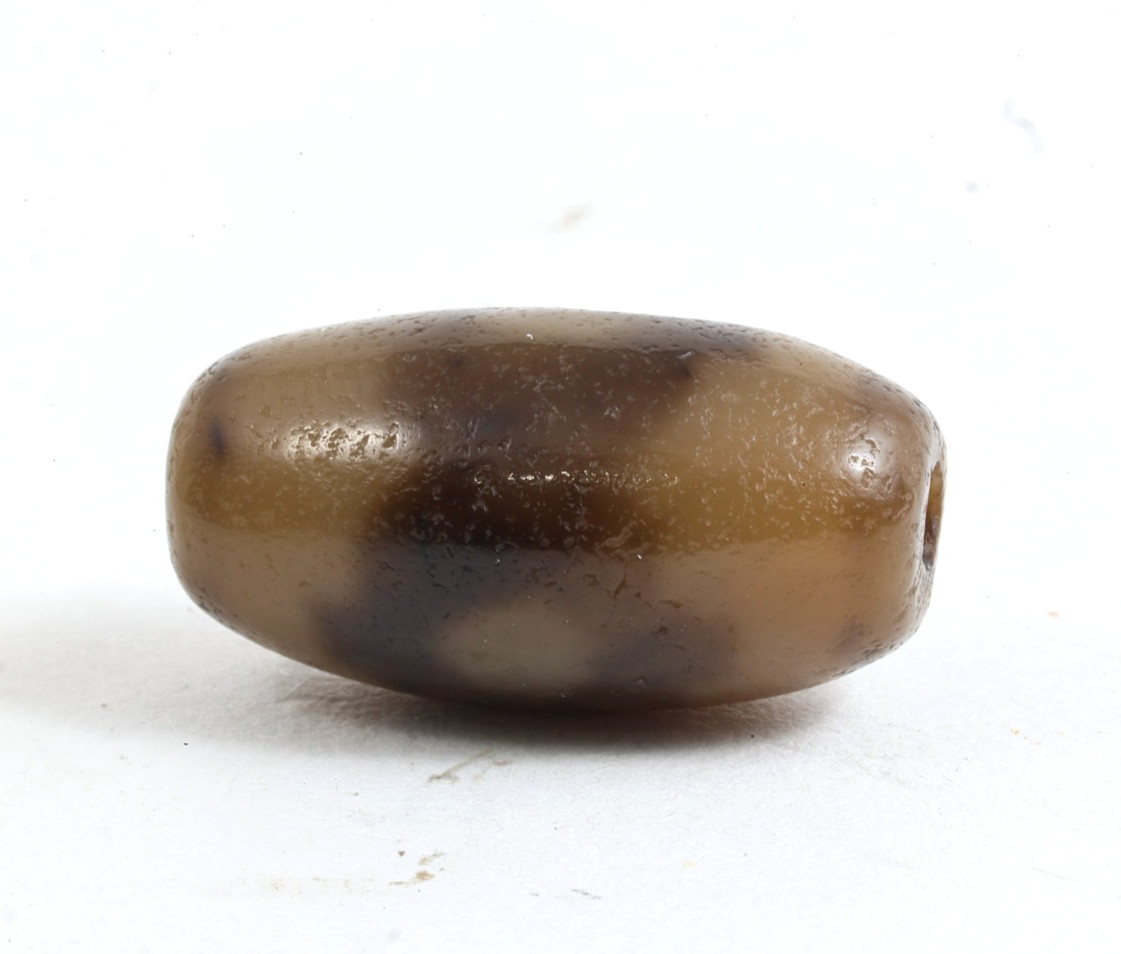 Tibetan 3 Eyes Dzi Bead Agate Amulet Antique Vintage hand made in Taiwan