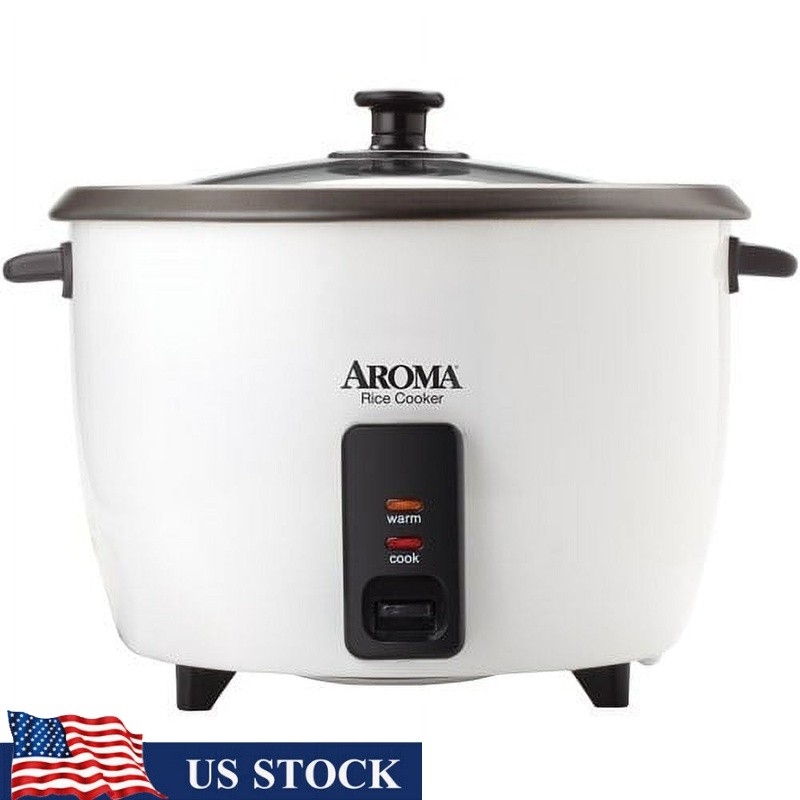 32-Cup Rice Cooker One-Touch Operation Automatic Keep Warm Steam Tray Included