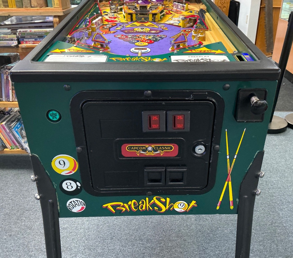 Refurbished Capcom Breakshot Pinball Machine Pool Themed