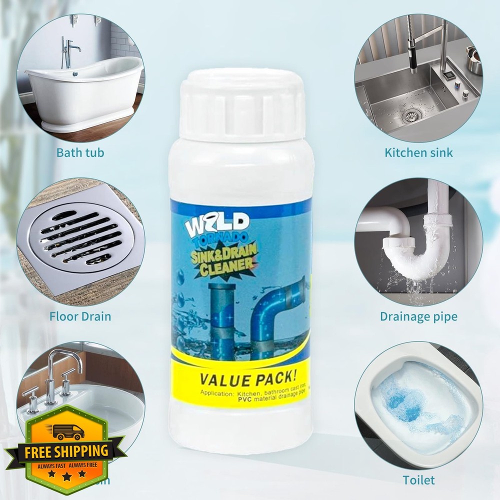 Wild Tornado Sink Drain Cleaner Pipe Dredge 3pcs Tool
