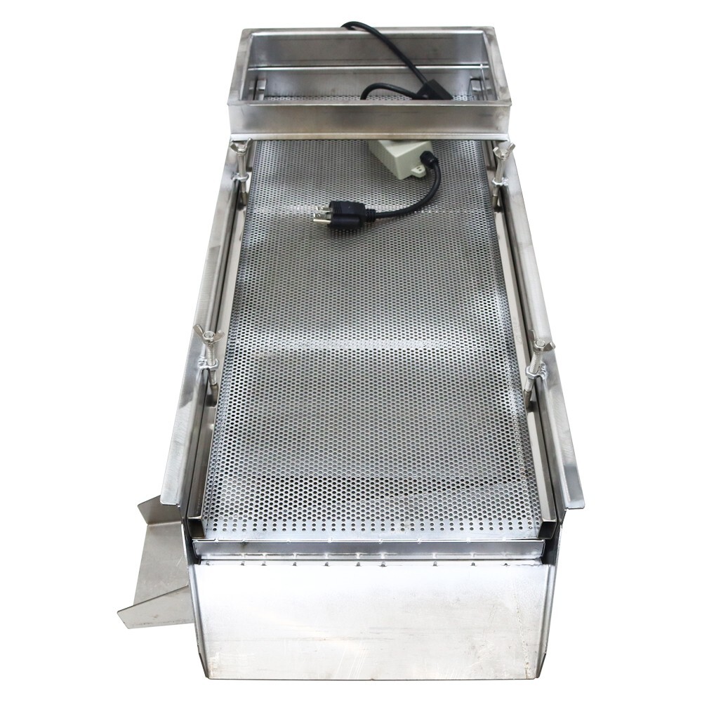3mm Screen Stainless Steel Linear Vibrating Screen Shaker Single Layer 110V