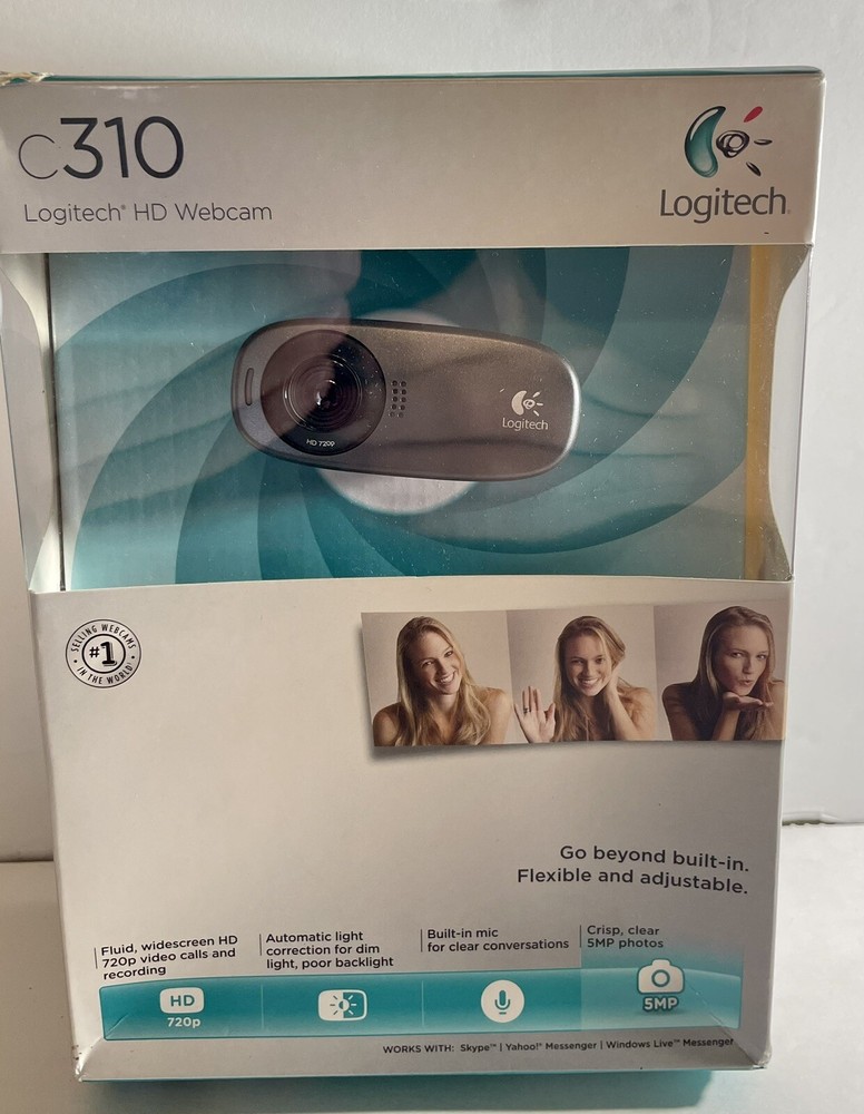 Logitech C310 HD Webcam Essential HD 720p 30FPS Video Calling