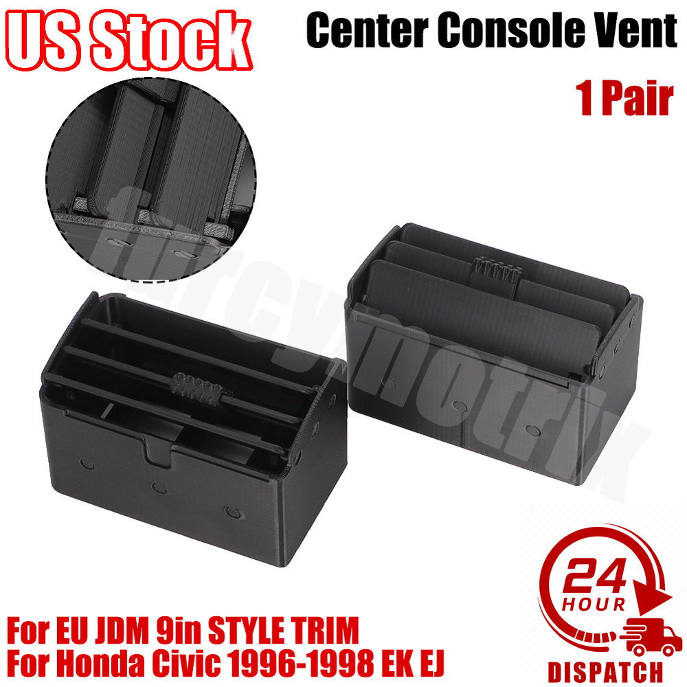 1 Pair For EU JDM Honda Civic 1996-1998 EK EJ Center Console Vent 3D Printed US