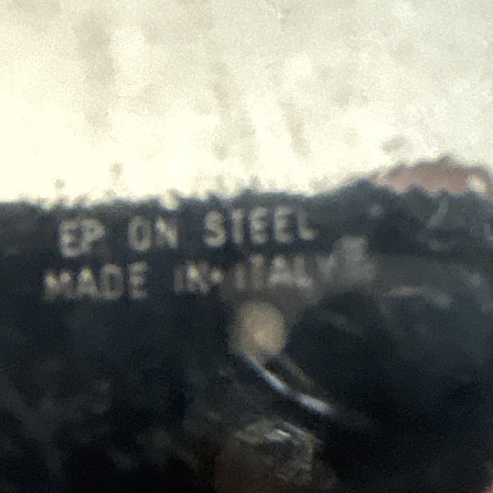 Silver-Plated EP on Steel Decorative Ornate Dish Made in Italy Elegant Tableware