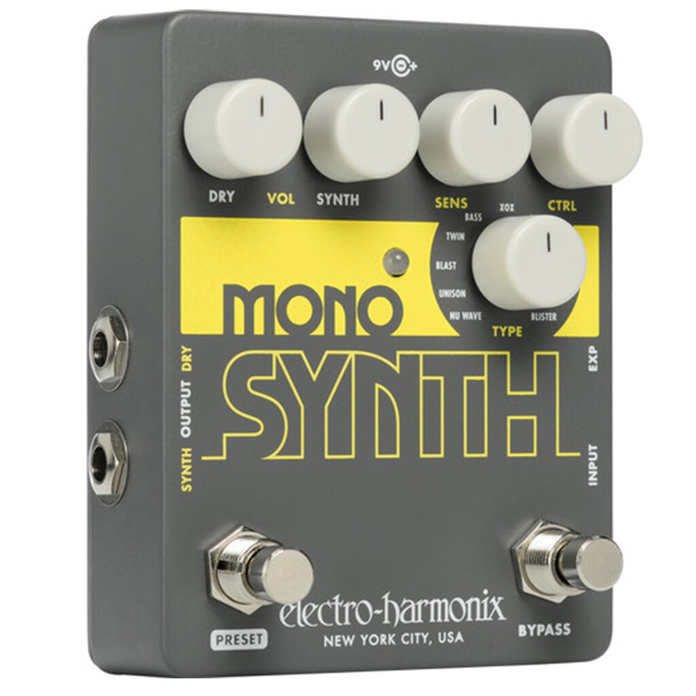 Electro Harmonix Mono Synth Engine Synthesizer Guitar Effects Pedal