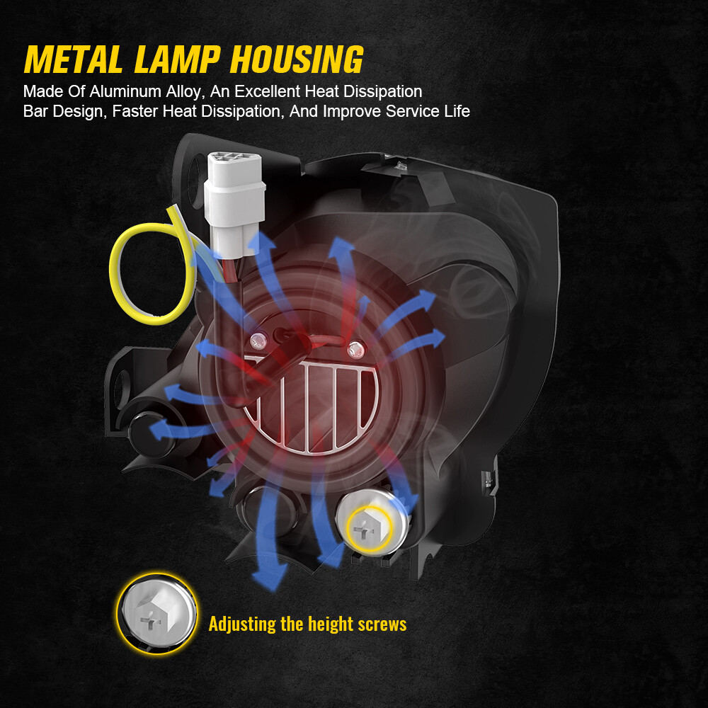 LED Headlights DRL For 2006-22 YAMAHA YFZ450 Raptor 250 350 700 Wolverine 350