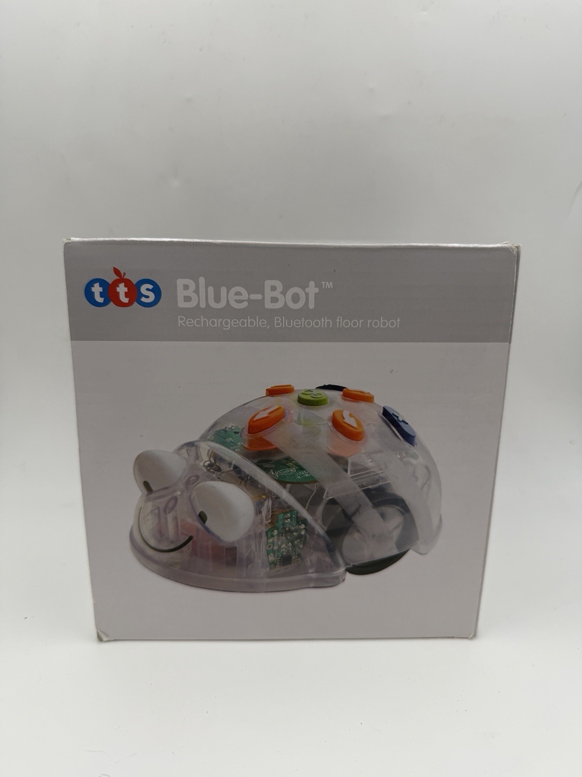TTS Blue-Bot Bluetooth Programmable Floor Robot - W/Box, Manual & Cable - Tested