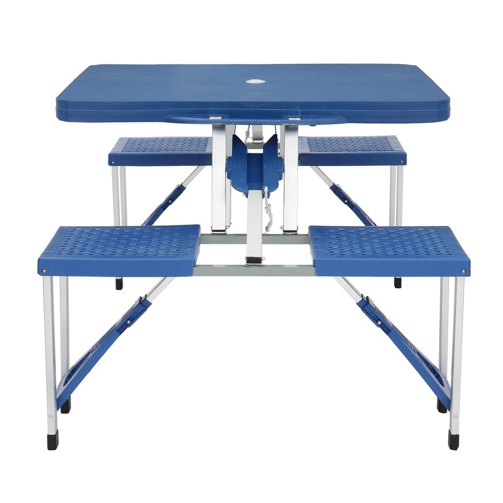 】Siamese Folding Tables and Chairs-Plastic PS Thickening
