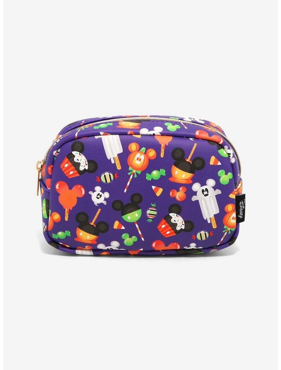 NEW Loungefly Disney Mickey Mouse Halloween Treats Makeup Bag / Toiletry Bag