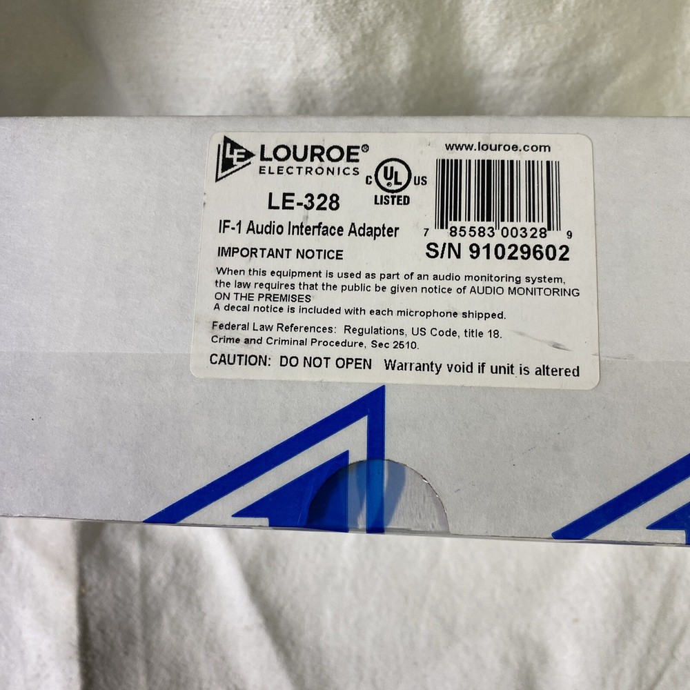 louroe LE-328 IF-1 Audio Adapter