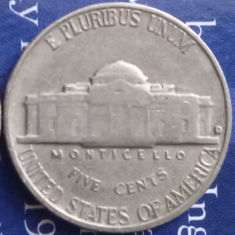 1960 US Nickel Mint Error Obverse