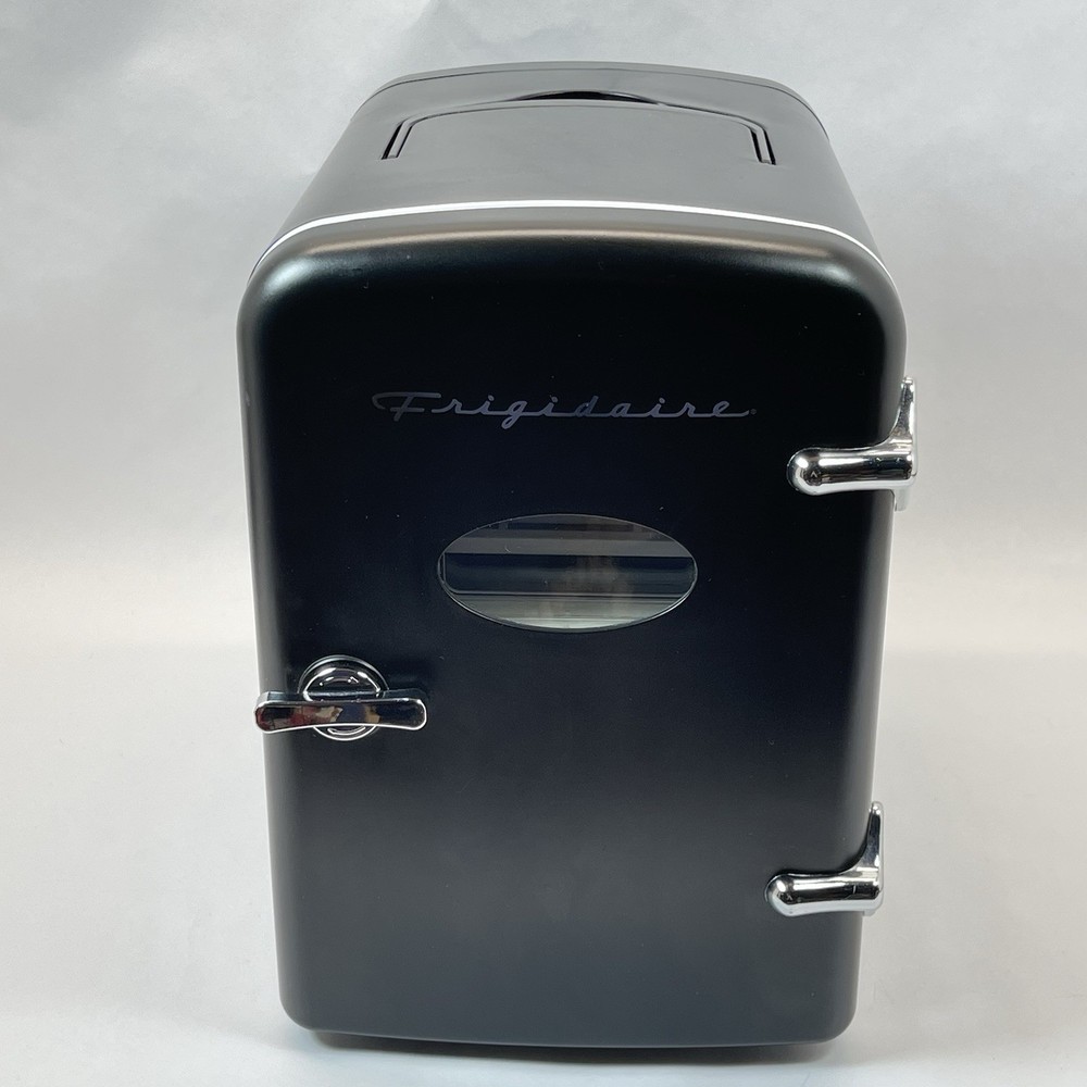Frigidaire Retro Mini Fridge Black Compact Cooler Dorm Office Tested Clean
