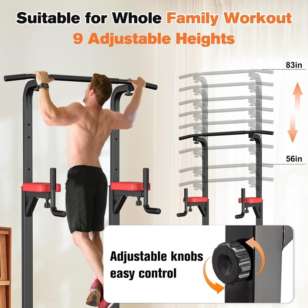 Multifunctional Pull Up Bar Station, 400 lb Weight Capacity