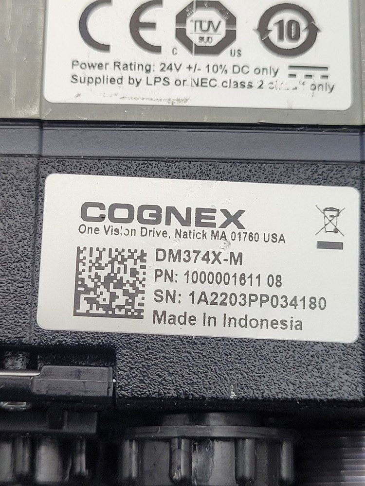 Cognex DM374X-M 1/1.8" CMOS 8.9mm Fixed Mount Bar Code Reader w/new Torch Light