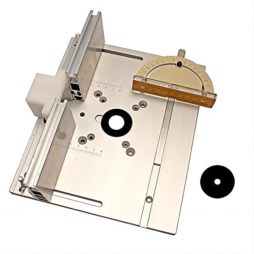 Aluminium Router Table Insert Plate,Woodworking Benches Flip Silver