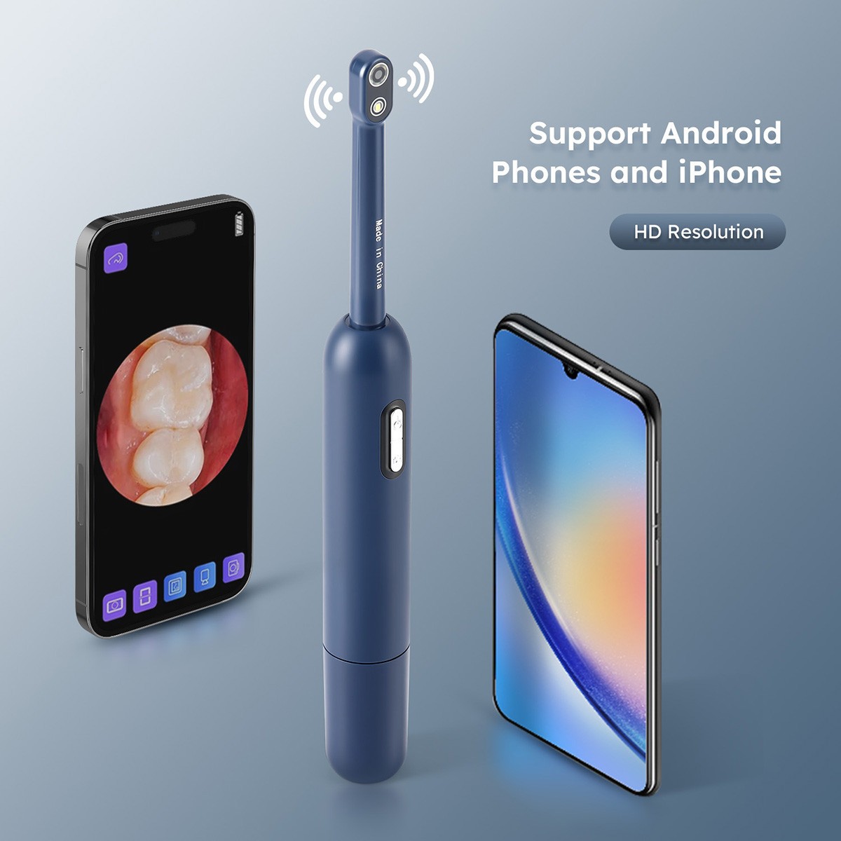 AZDENT Dental Intraoral Camera Digital Imaging Oral Camera Wifi 7 Cold LED light