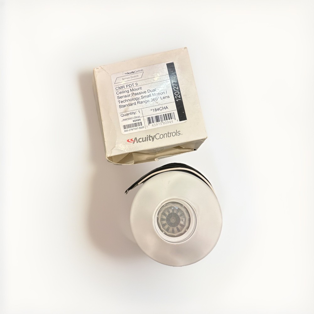 🔴White Ceiling Mount Sensor light dual tech 184CHA Sensor Switch CMR PDT 9‼️