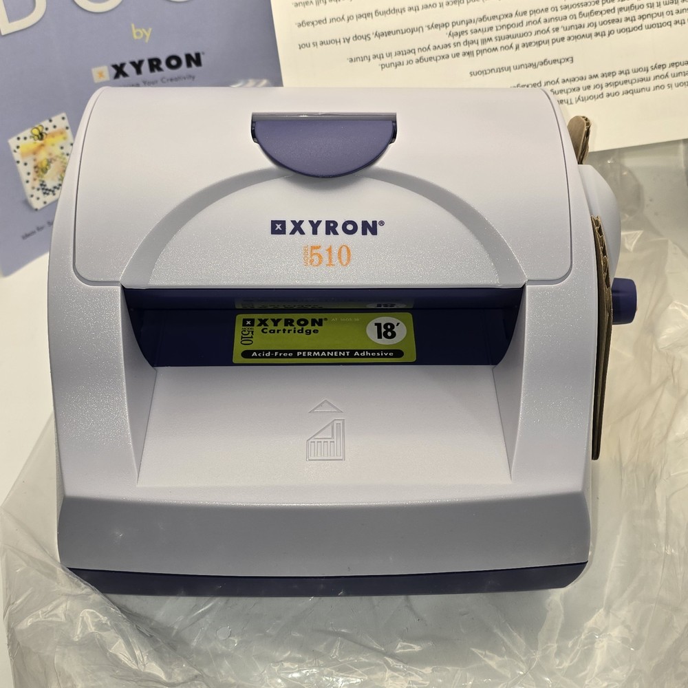 Xyron 510 Sticker, Labels, Magnet Maker Laminating Machine Read