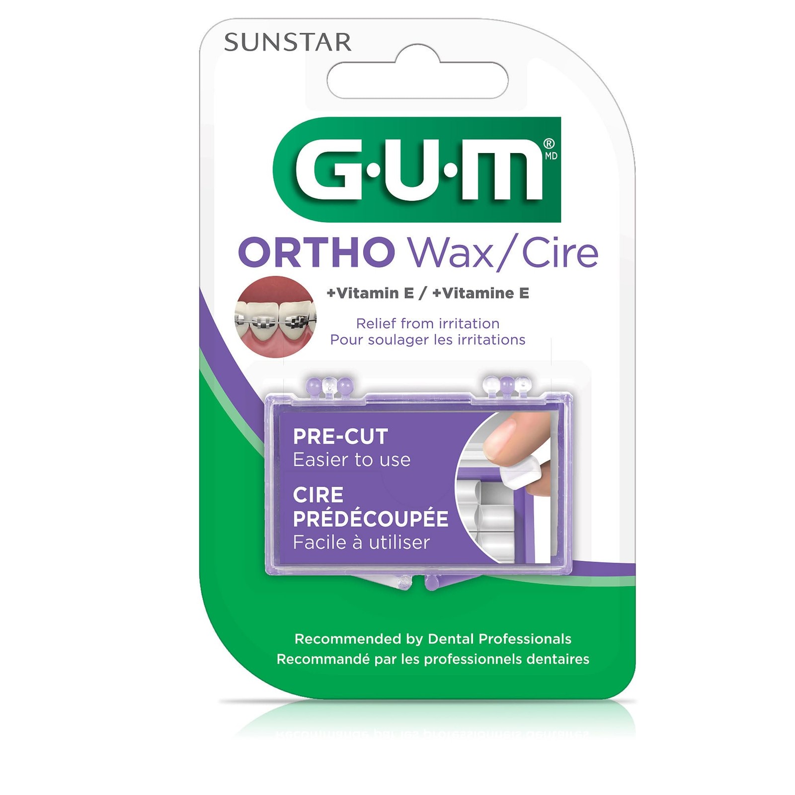 GUM Orthodontic Wax for Braces and Dental Devices - Soothing Dental Wax with...