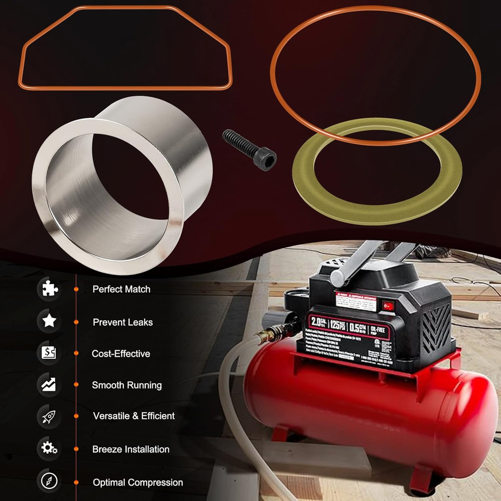 K-0650 Air Compressor Cylinder Sleeve & Compression Ring Replacement Kit Perfect