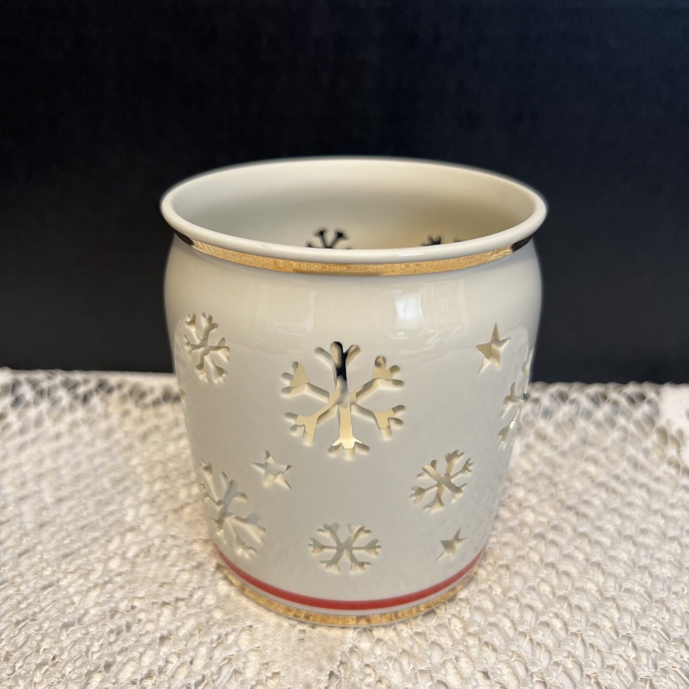 Lenox Snowflake  Candle Hug 4”