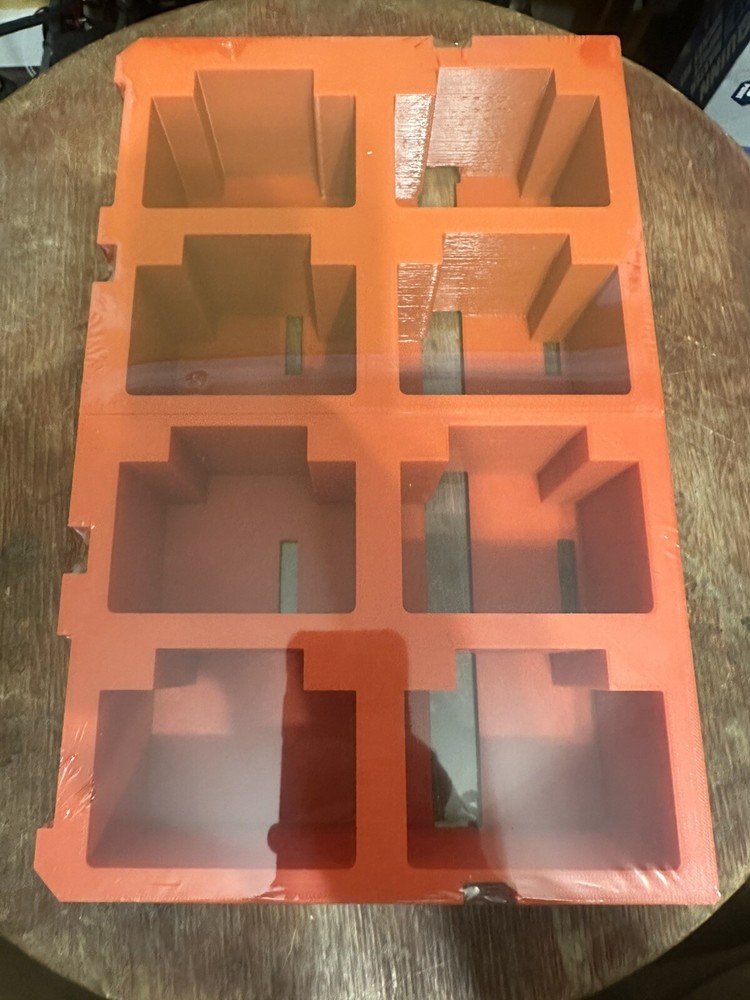 Packout 2-Drawer Intergrated Storage insert for 8 - M18 Batteries (RED LEFT)