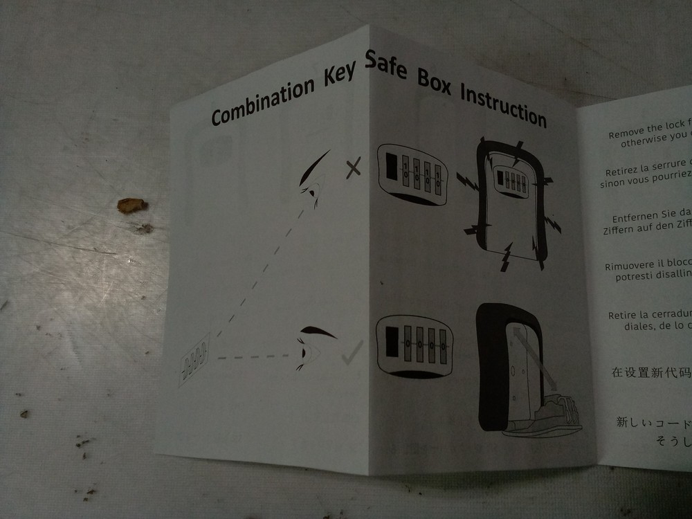 SwipeLock Combination Key Safe Box