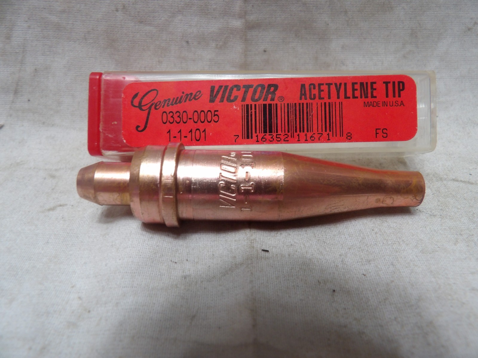 Victor Acetylene Tip 1-1-101 - Made in the USA
