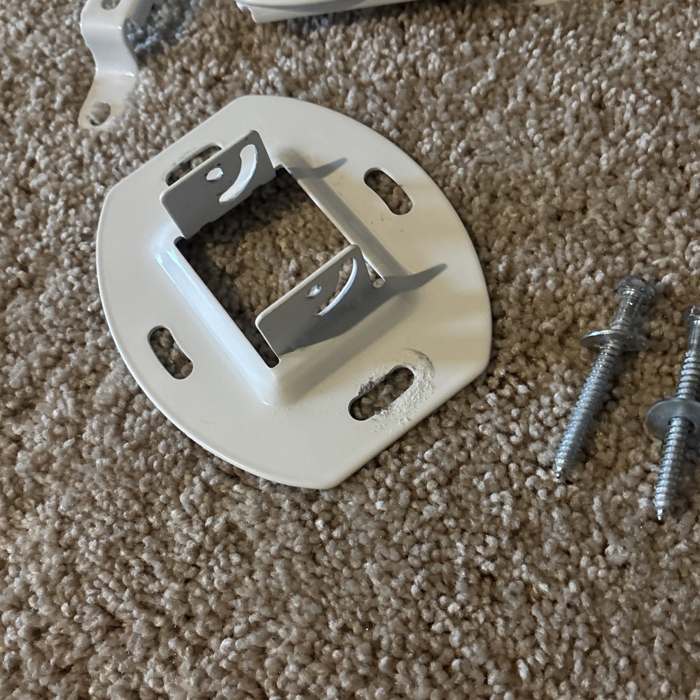 VIVO Universal Extended Ceiling Projector Mount | Height Adjustable (White)