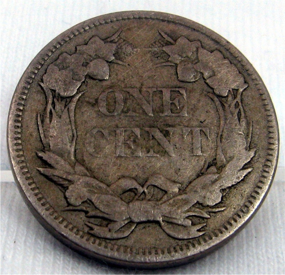 1857 FLYING EAGLE " AMERICS'S FIRST SMALL SIZED CENT " ERROR COIN # 349-2-6