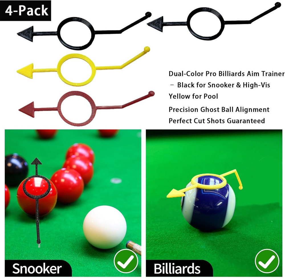 2Pack Billiards Aiming Trainer Billiards Accessories