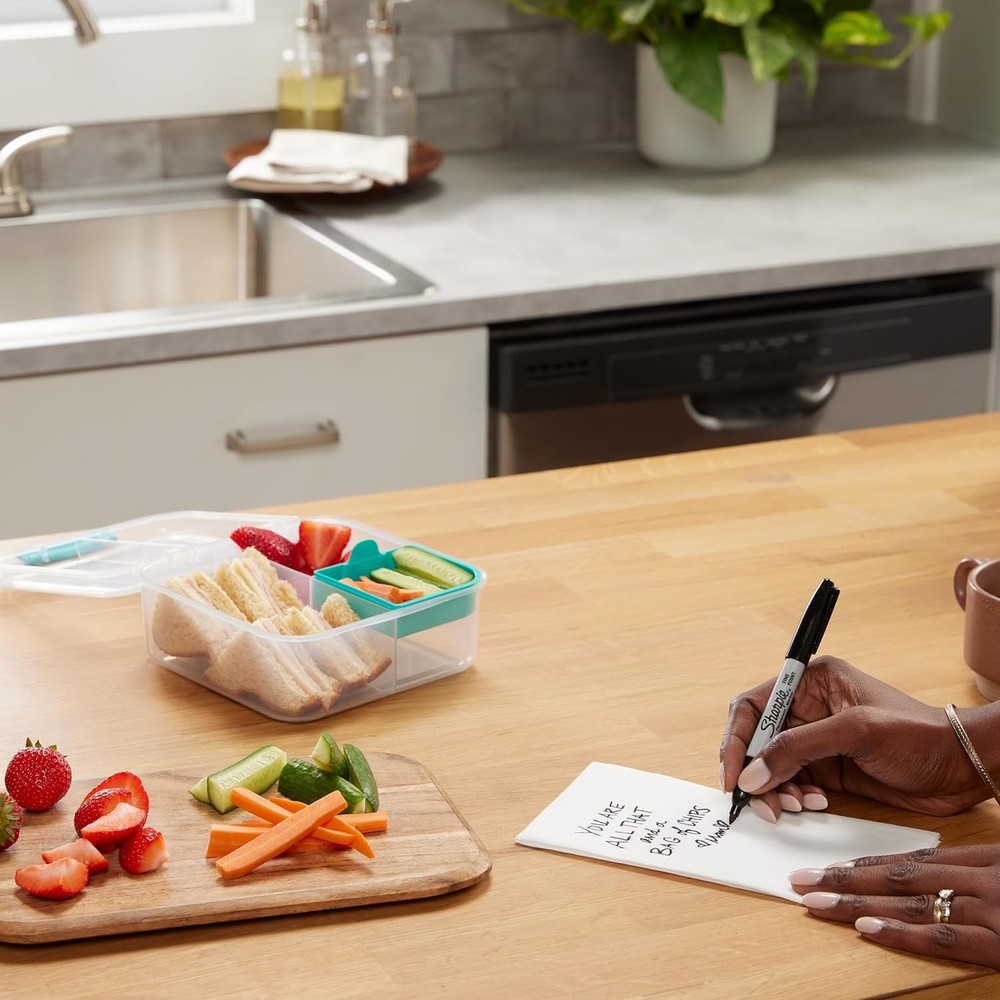 Ultra-Fine Black Permanent Marker - Quick-Drying, Water Resistant, 1 Count