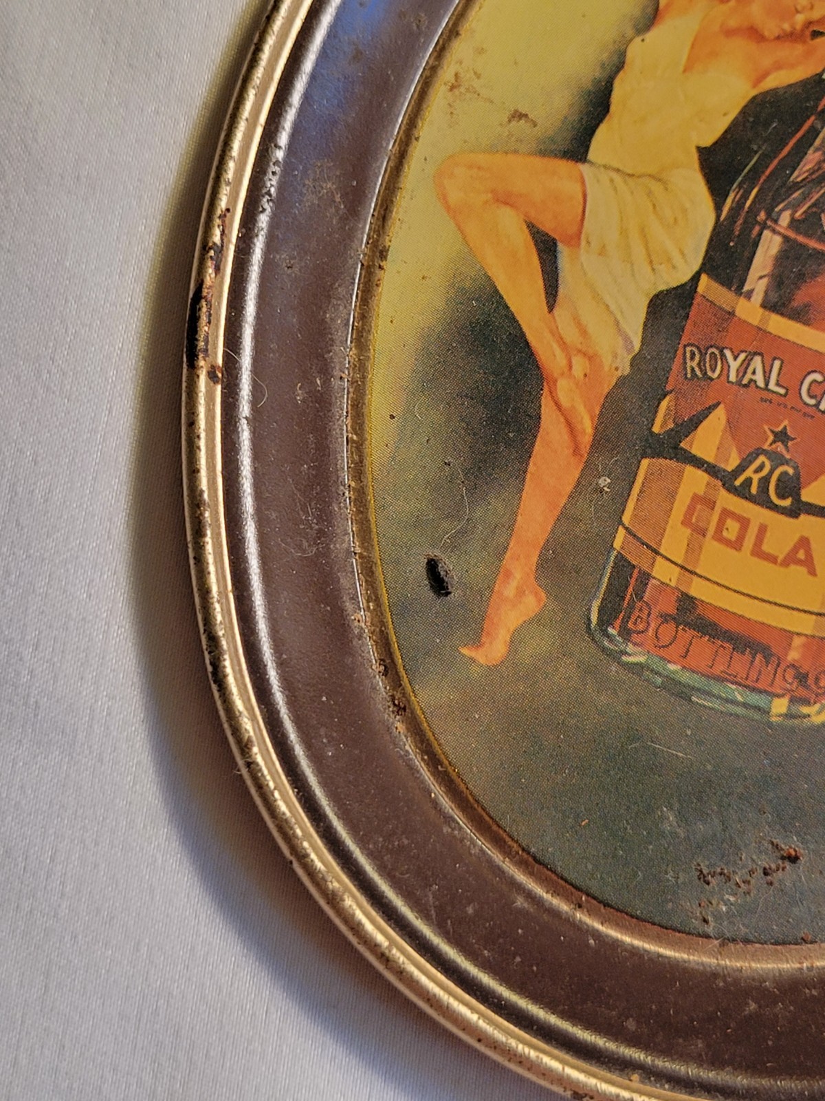 RC Royal Crown RC Cola Metal Serving Tray Dancing Ladies Fabcraft Inc. NJ USA