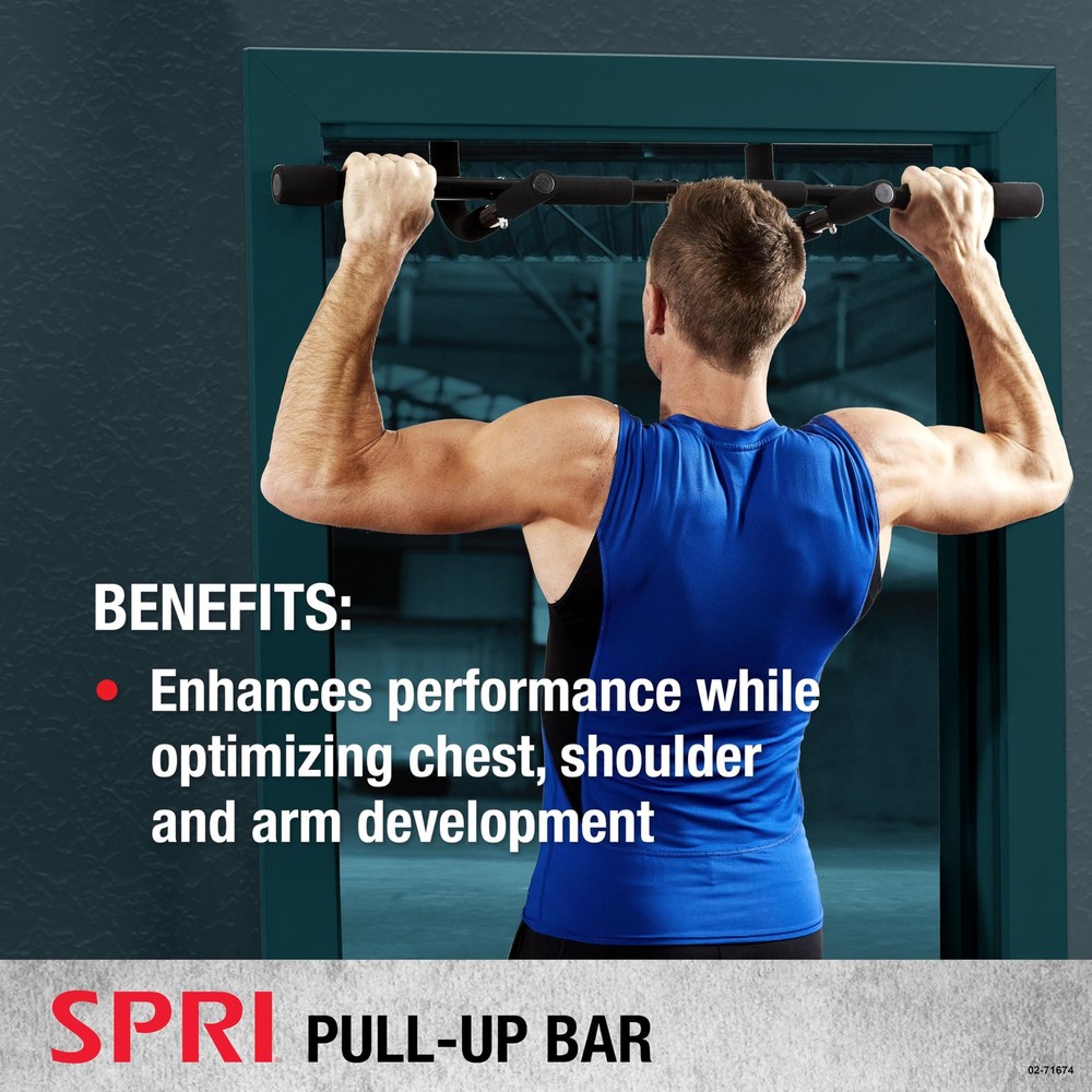 Pull Up Bar - 8-Grip Door Frame Mounting Pull-Up Bar for Versatile Workouts -...