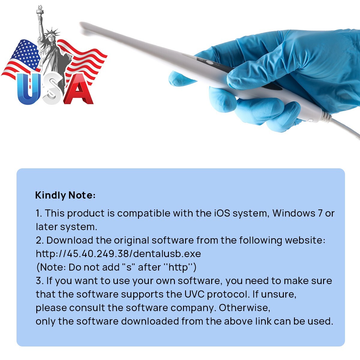 Dental Intraoral Camera USB Digital Imaging Intra Oral HD Camera 13.0 Mega Pixel