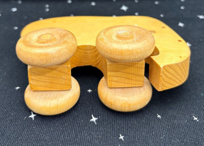 VTG Wood Elephant Pull Toy 5"