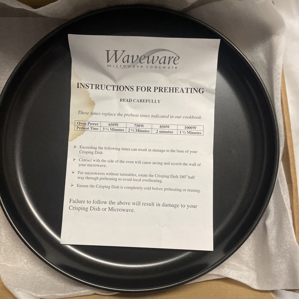 Waveware Microwave Cookware Microbake Crisping Dish From Ireland Open Box