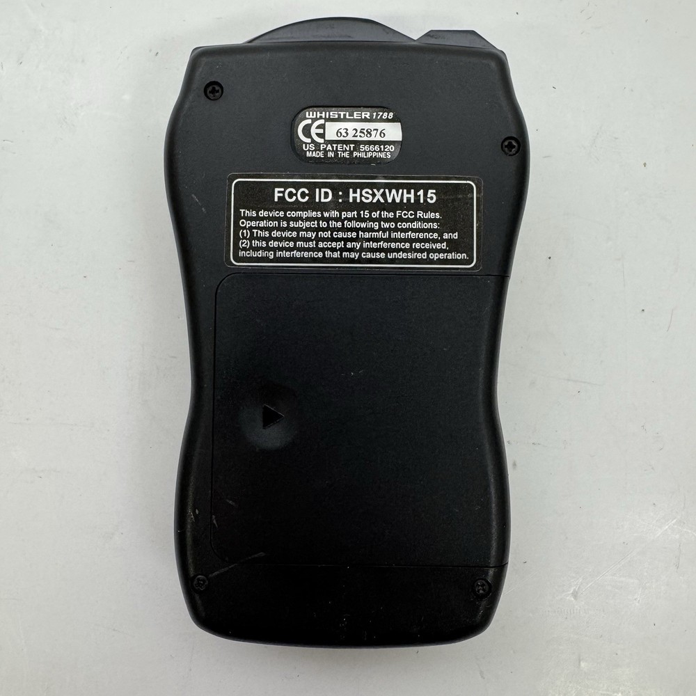Whistler 1788 Radar Detector Scanner Missing Bracket