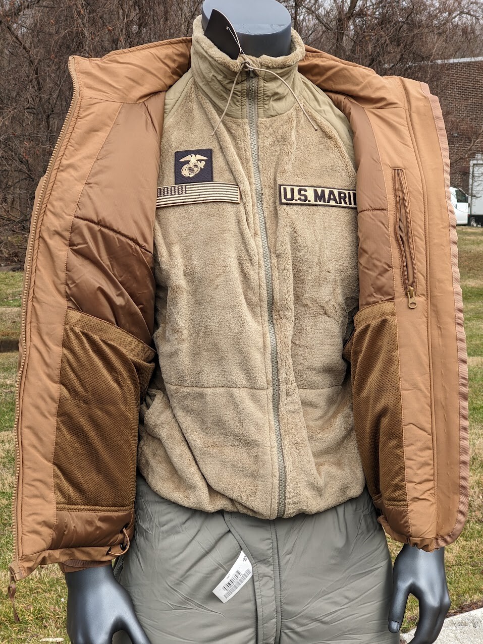 3 Embroidered US Marine EGA American Flag Military Uniform Coyote Tab Patch