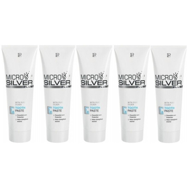 LR Micro Silver Plus Tooth Paste with Pure Silver 75 ml 2.5 Oz Germany x 5 pack