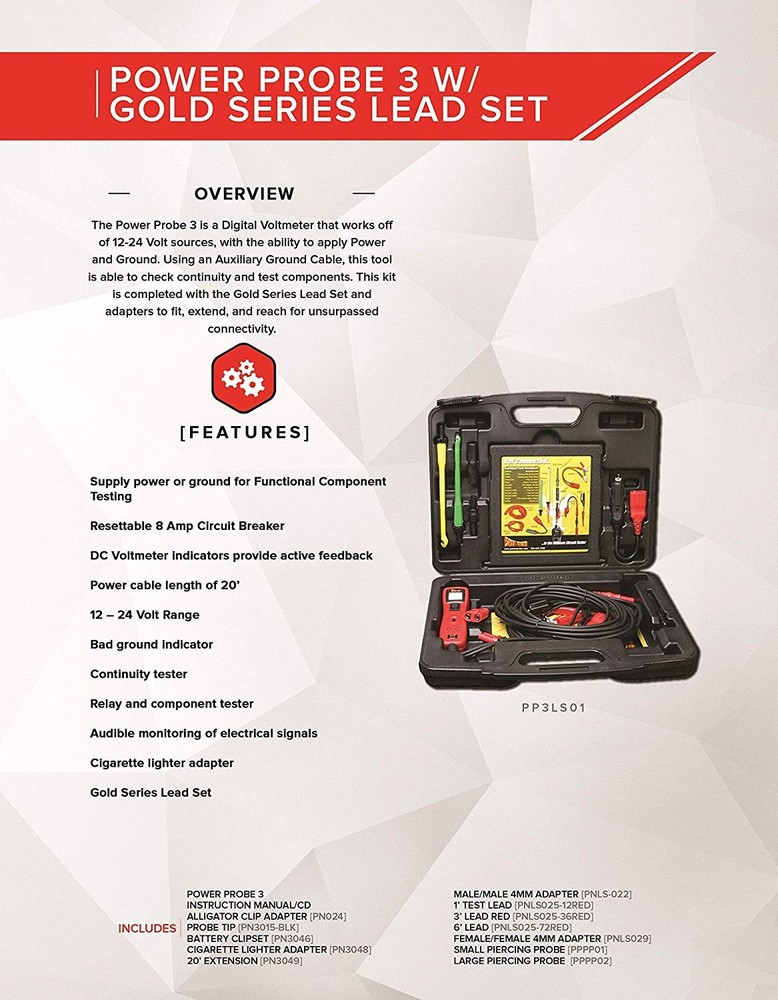 Power Probe PP3LS01 Red Circuit_Testers