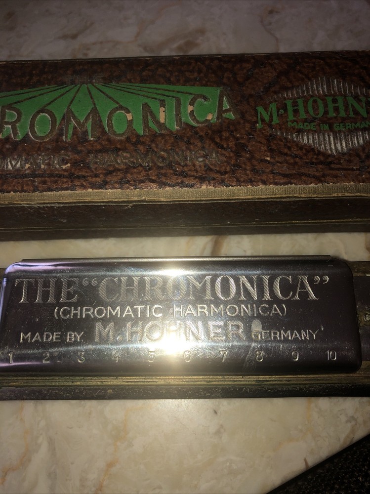 M Hohner Chromonica Harmonica In Box C