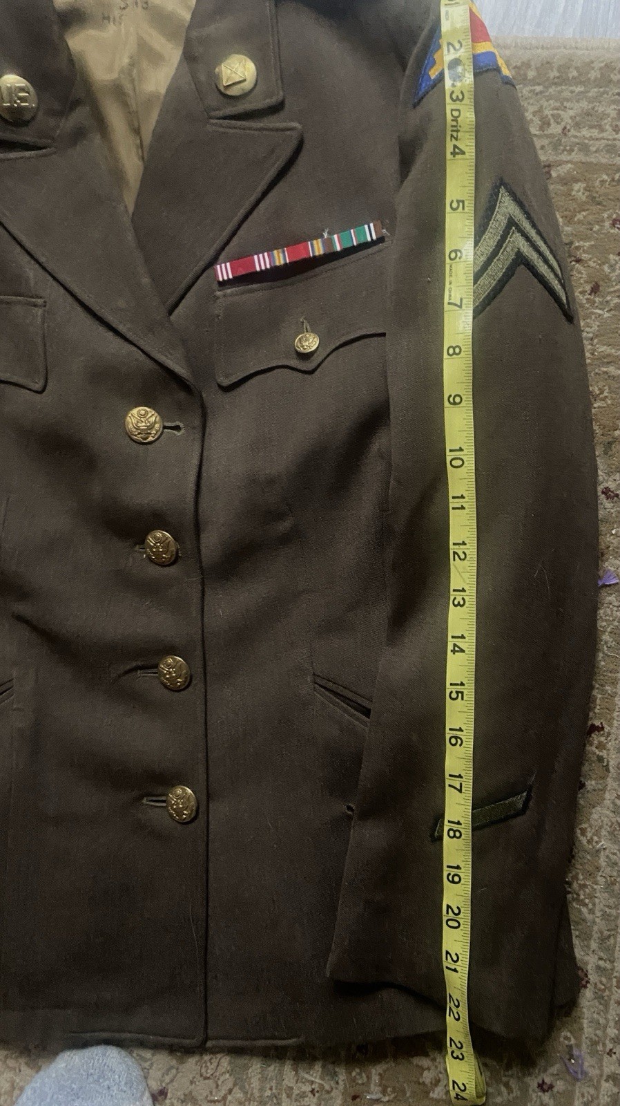 WWII WAC Uniform Jacket & Matching Skirt 7th Army Corporal